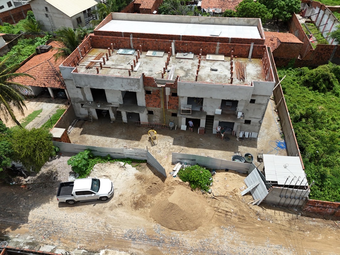 Vista aérea do empreendimento
